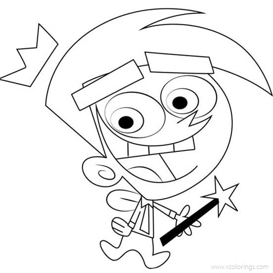 Free The Fairly OddParents Coloring Pages Cosmo printable