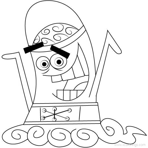 Free The Fairly OddParents Coloring Pages Mark Chang printable