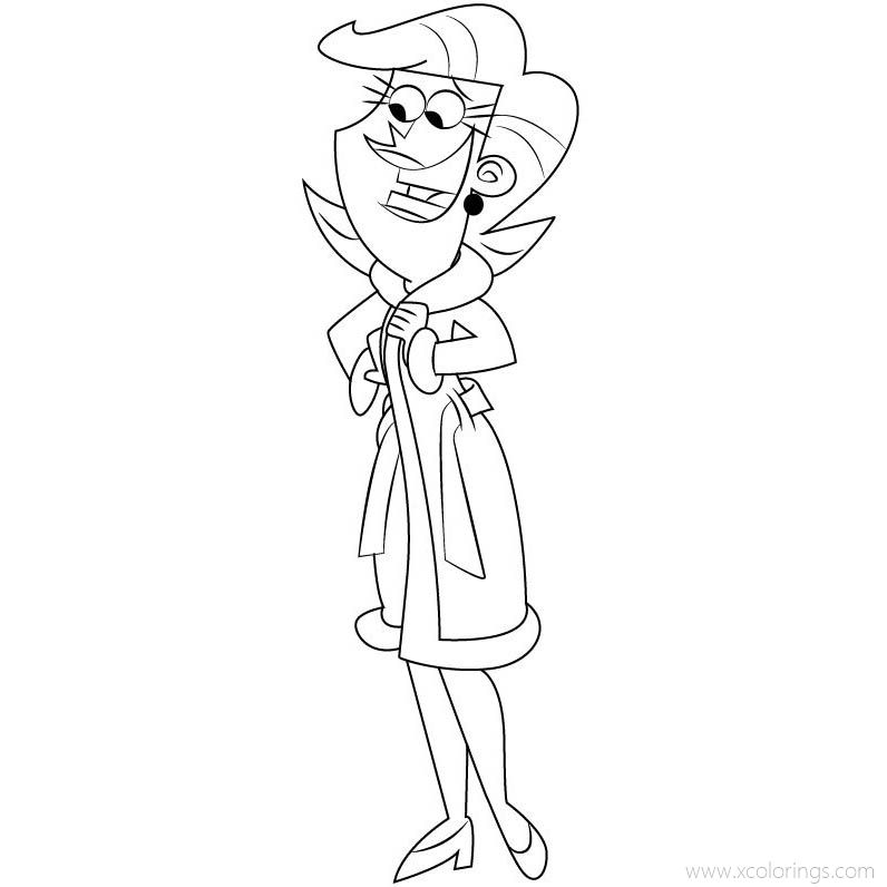 Free The Fairly OddParents Coloring Pages Mrs Turner printable