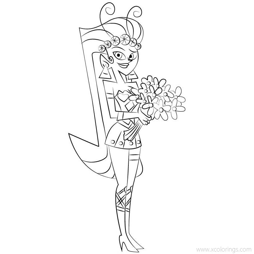 Free The Fairly OddParents Coloring Pages Princess Mandie printable