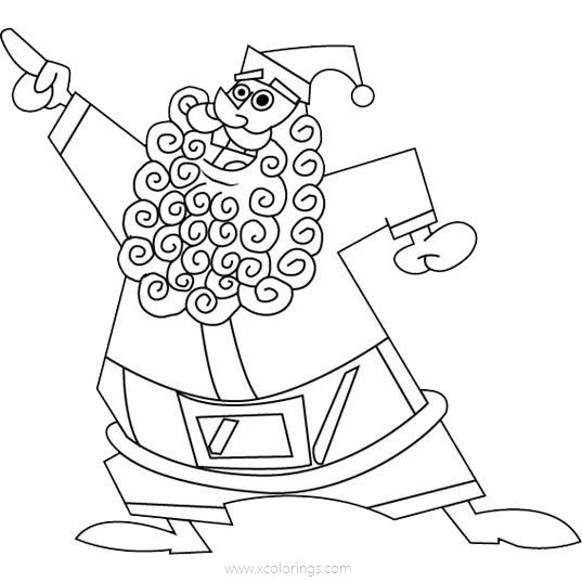 Free The Fairly OddParents Coloring Pages Santa Claus printable