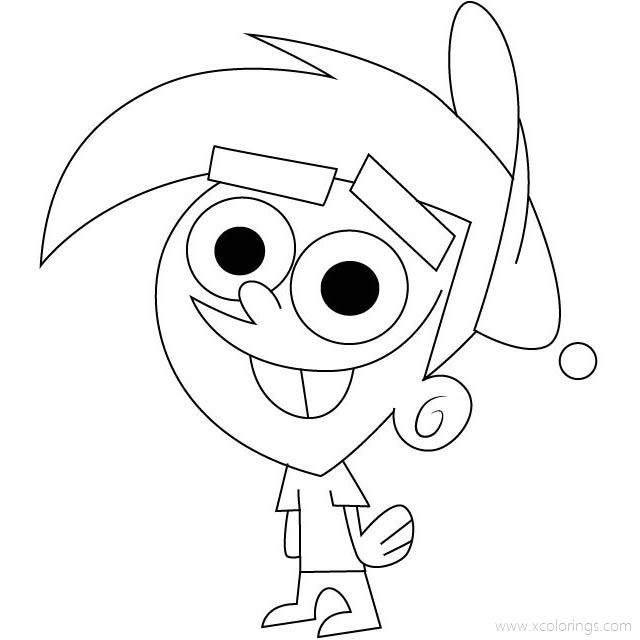 Free The Fairly OddParents Coloring Pages Timmy Turner printable