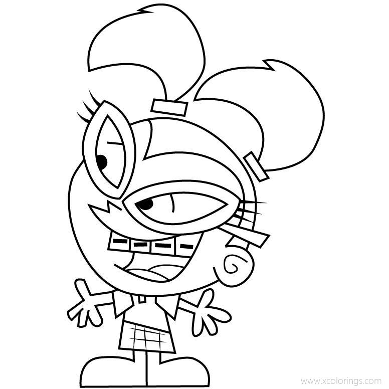 The Fairly OddParents Coloring Pages Tootie - XColorings.com