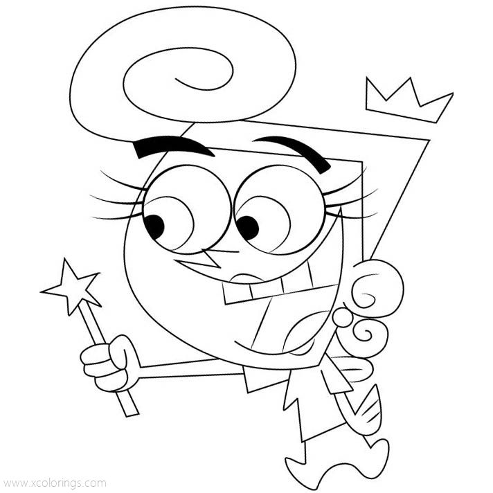 Free The Fairly OddParents Coloring Pages Wandaa printable