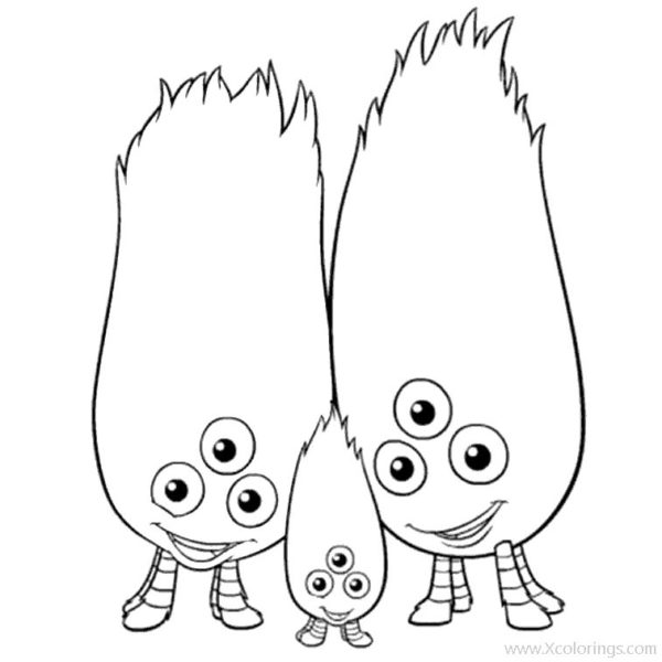Five Eyes Alien Coloring Pages - XColorings.com