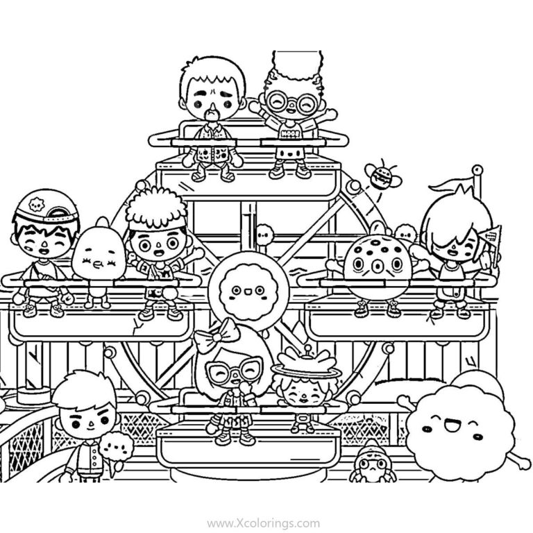 Toca Boca Coloring Pages Characters - XColorings.com