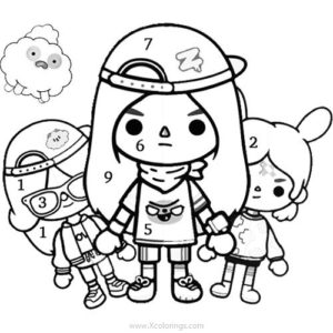 Toca Life World Coloring Pages - XColorings.com