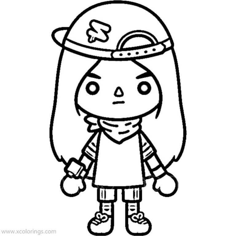 Toca Boca Coloring Pages Boy is Painting - XColorings.com