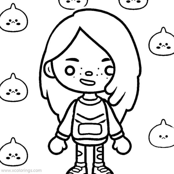 Toca Boca Coloring Pages Boy is Painting - XColorings.com