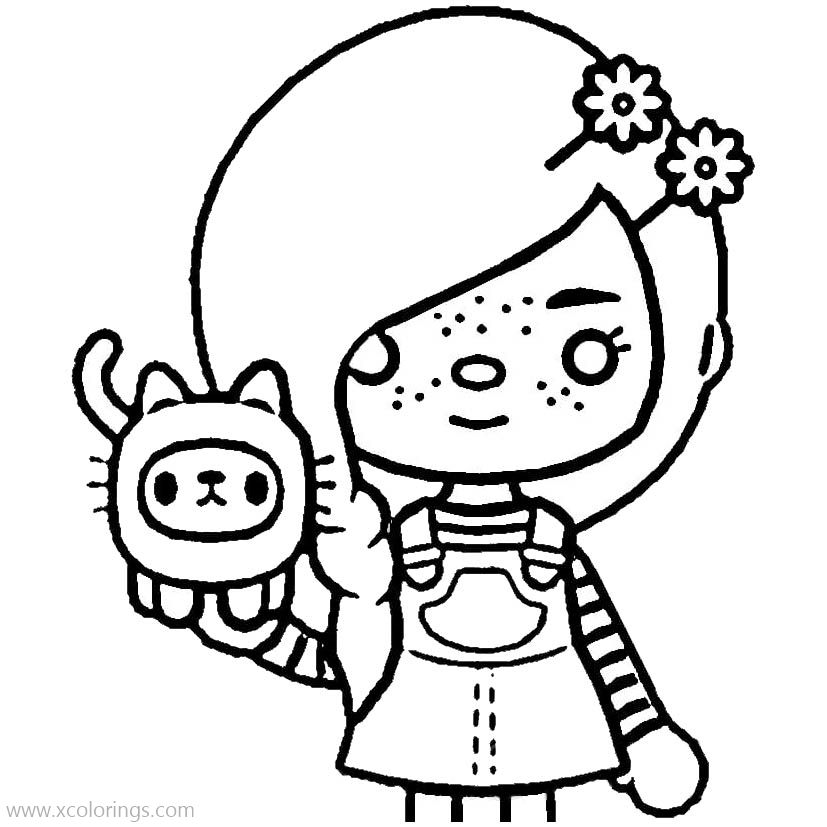 Toca Boca Coloring Pages Nari The Girl XColorings