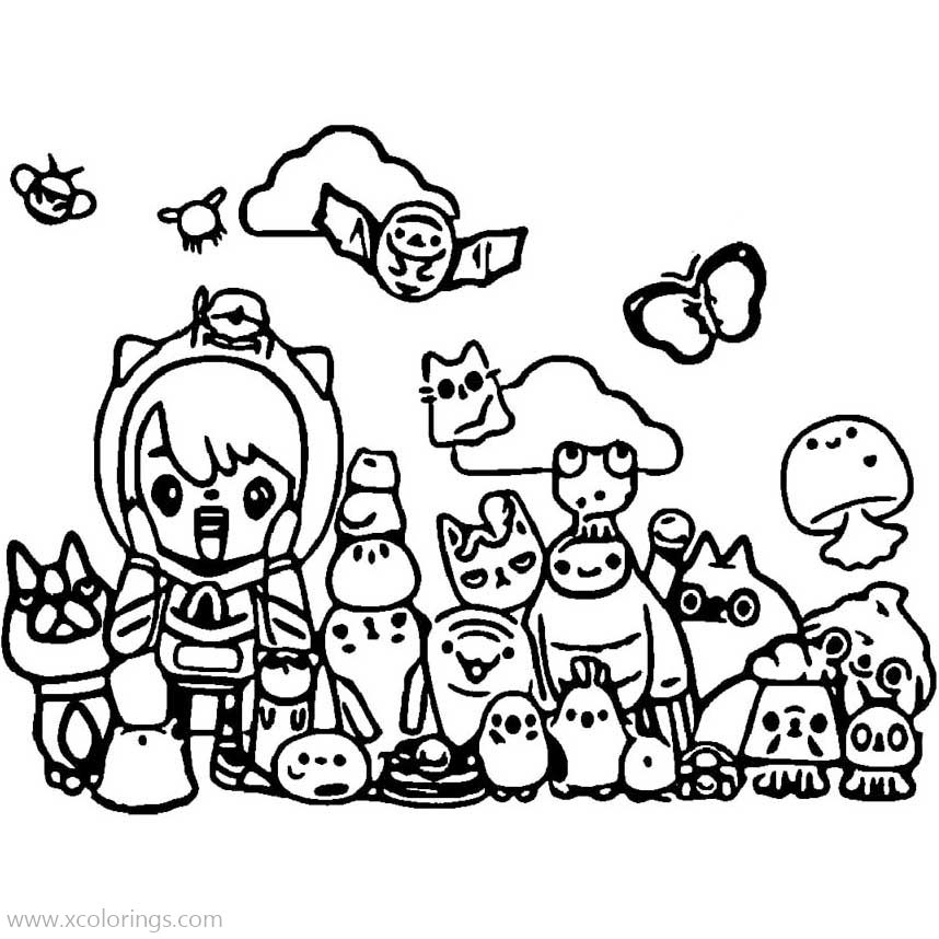 Toca Boca Colouring Pages Printable Free Printable Templates