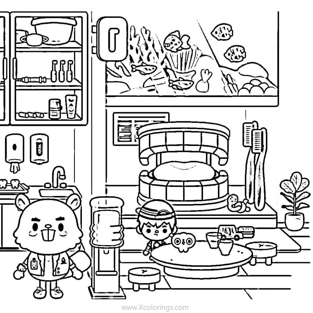 Printable Toca Boca Coloring Pages