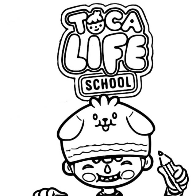 Free Toca Boca Coloring Pages Toca Life School printable