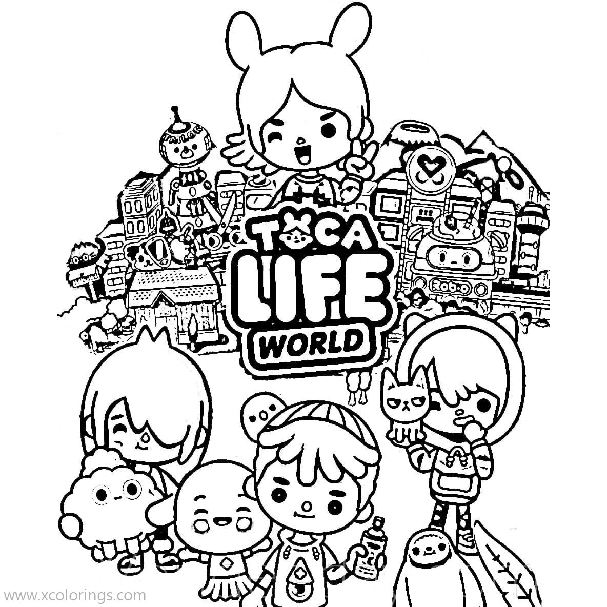 Free Toca Life Coloring Pages Printable printable