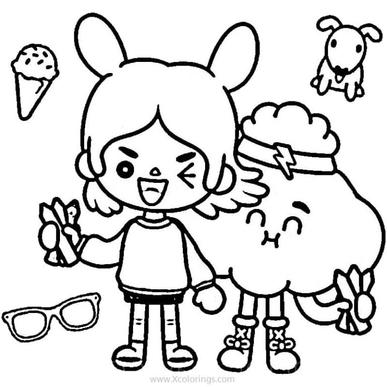 Toca Boca Coloring Pages Print And Color Your Own Toca Band Toca 