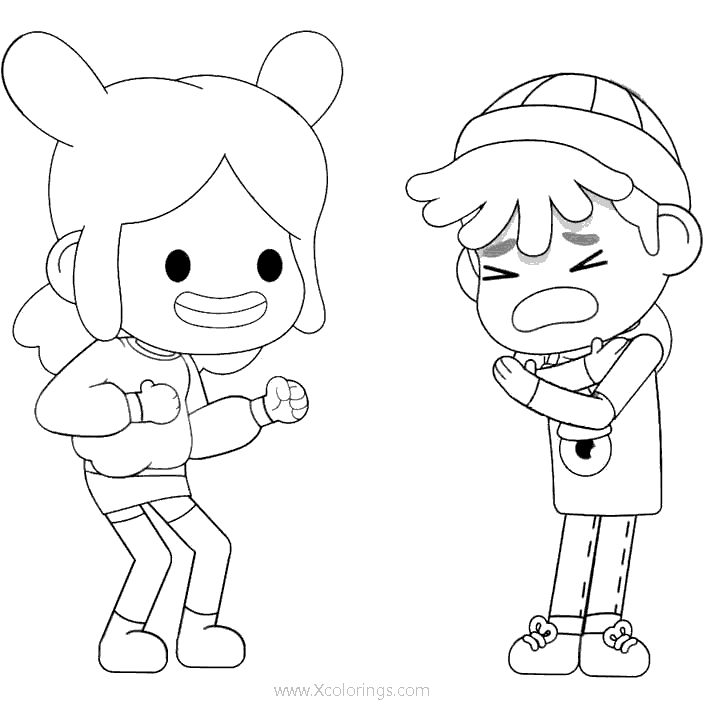 Free Toca Life Coloring Pages Rita and Leon printable