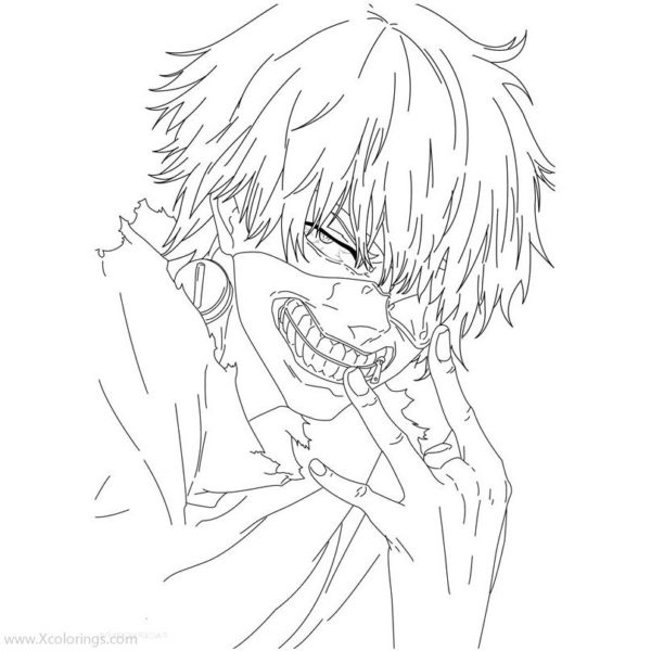 Tokyo Ghoul Coloring Books - XColorings.com