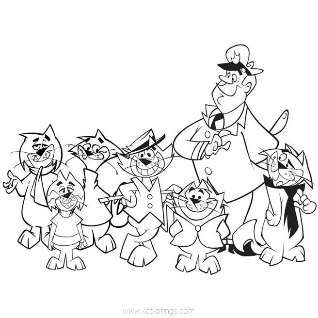 Free Top Cat Characters Coloring Pages  printable