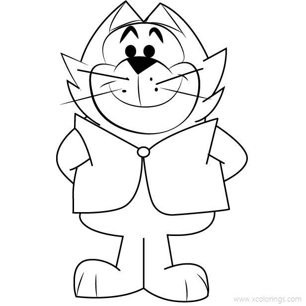 Free Top Cat Coloring Pages Benny printable
