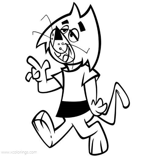 Free Top Cat Coloring Pages Character Brain printable