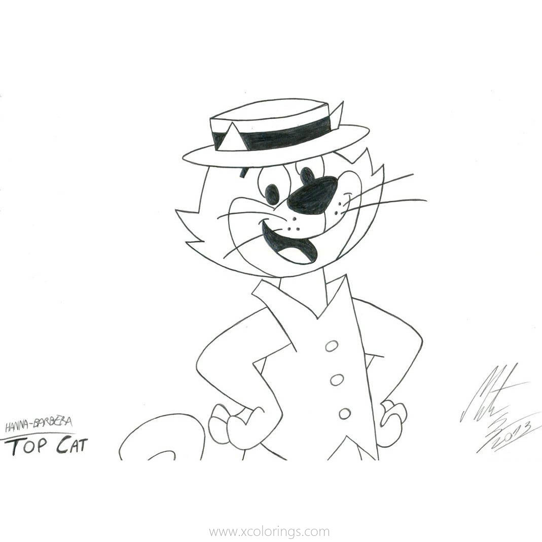 Free Top Cat Coloring Pages Fanart By MortenEng21 printable