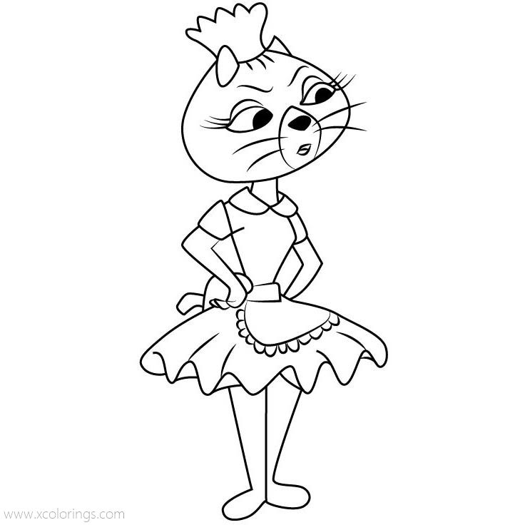 Free Top Cat Coloring Pages Fifi printable