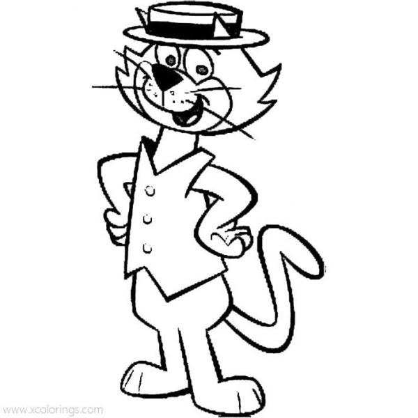 Top cat coloring book coloring pages