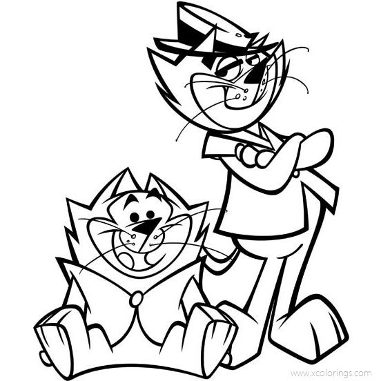 Free Top Cat and Beny the Ball Coloring Pages printable