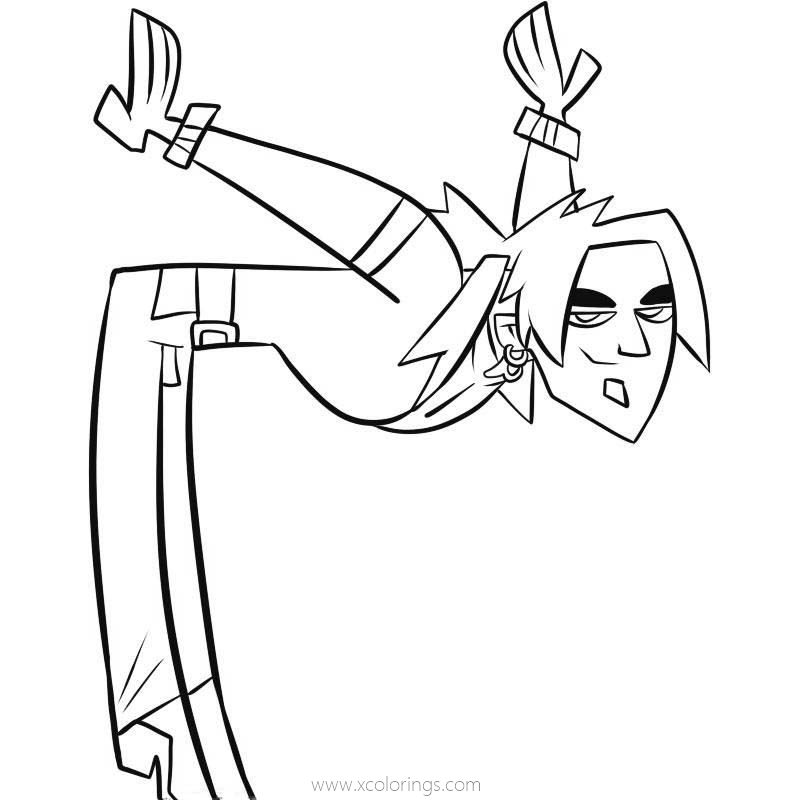 Free Total Drama Alejandro Coloring Pages printable