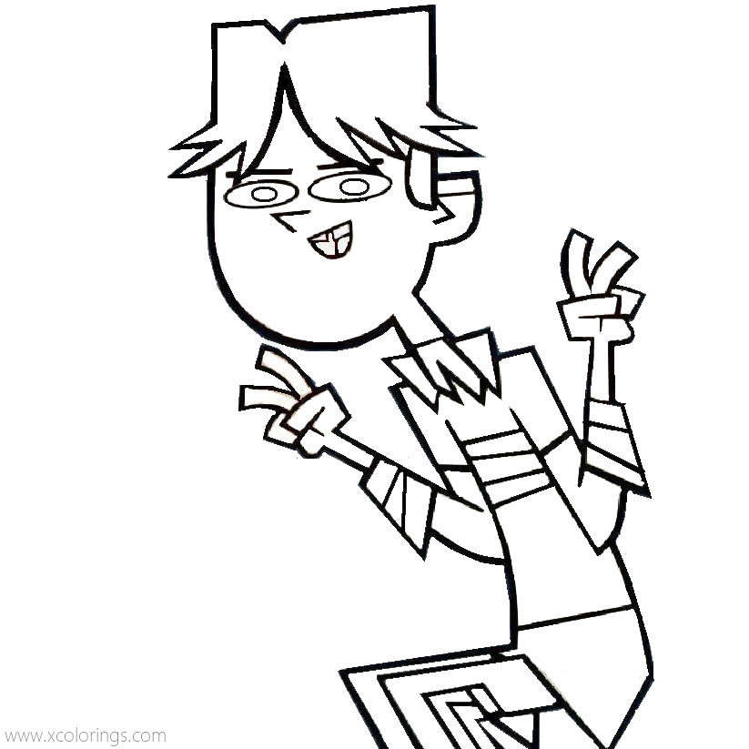 Free Total Drama Cody Coloring Pages printable