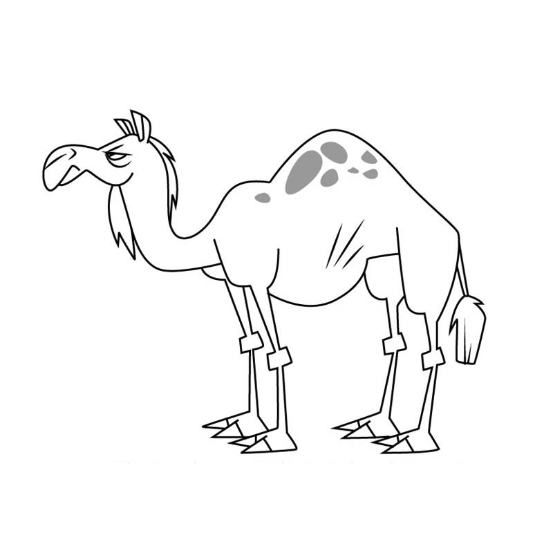 Free Total Drama Coloring Pages Camel printable