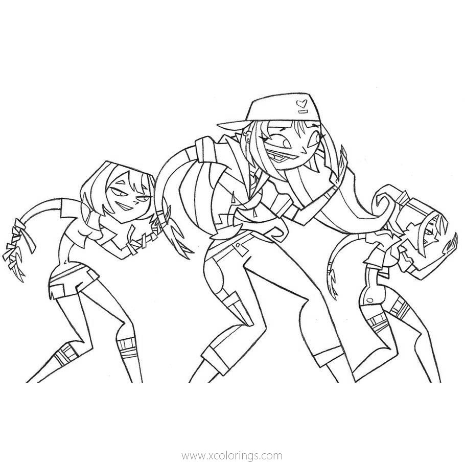 Free Total Drama Coloring Pages Fanart printable