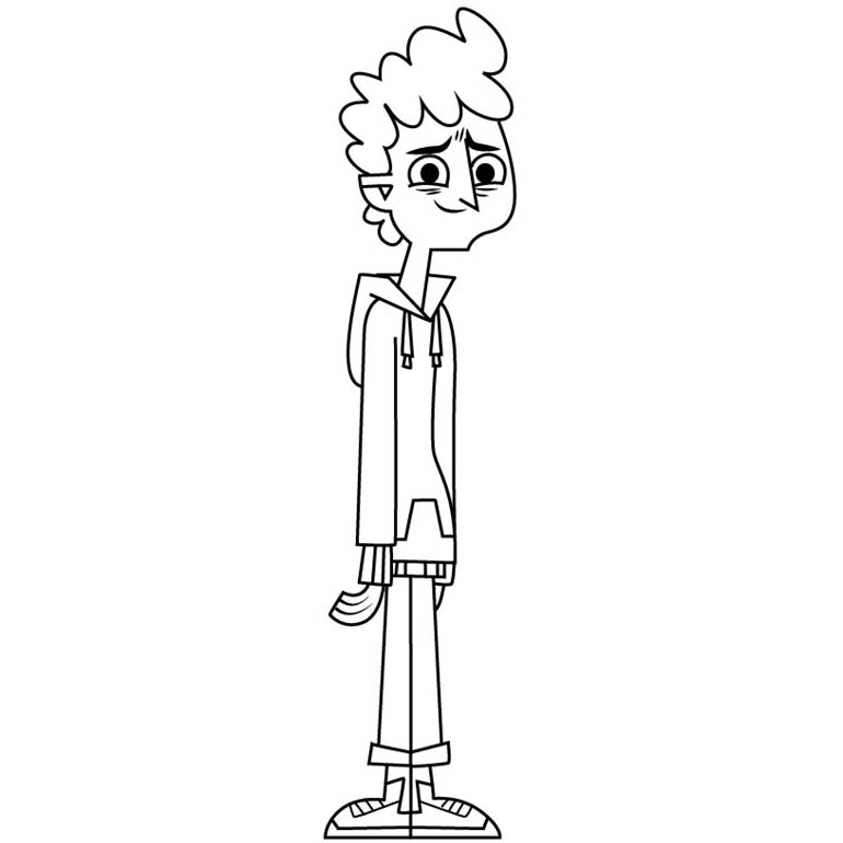 Free Total Drama Coloring Pages Jay printable