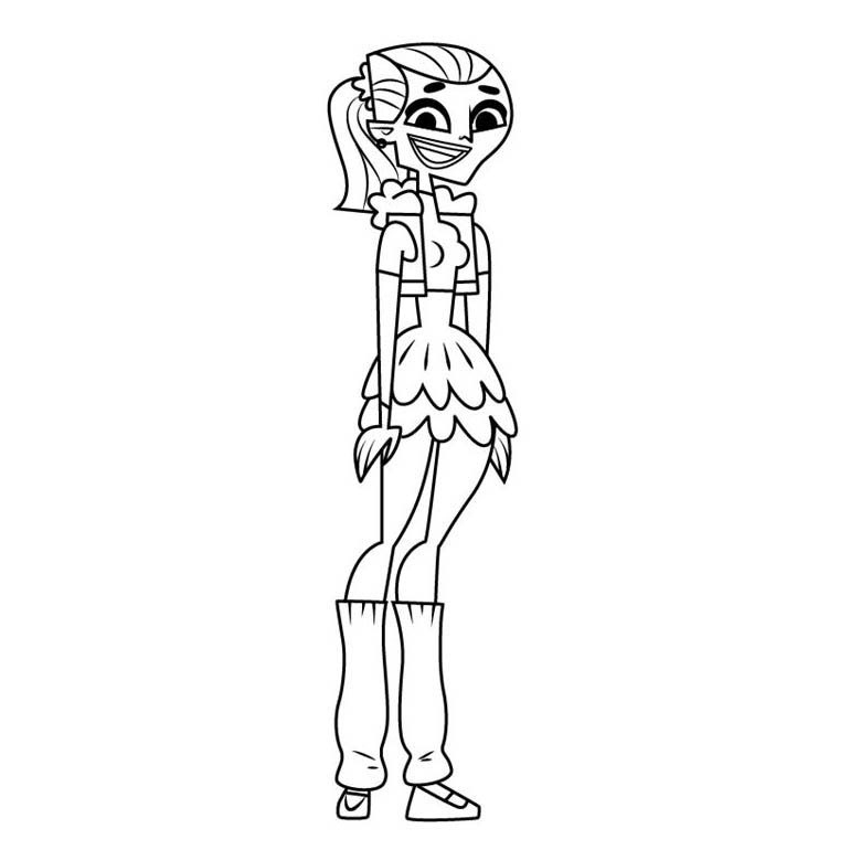 Free Total Drama Coloring Pages Josee printable