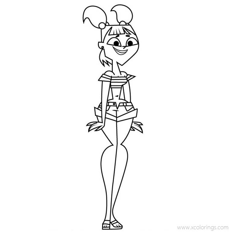 Free Total Drama Coloring Pages Katie printable