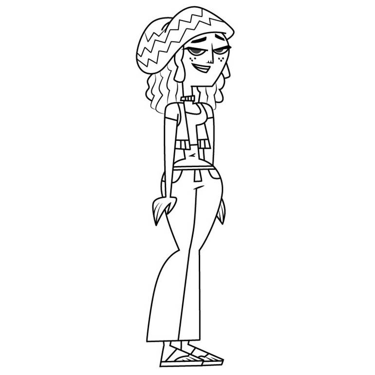 Free Total Drama Coloring Pages Laurie printable