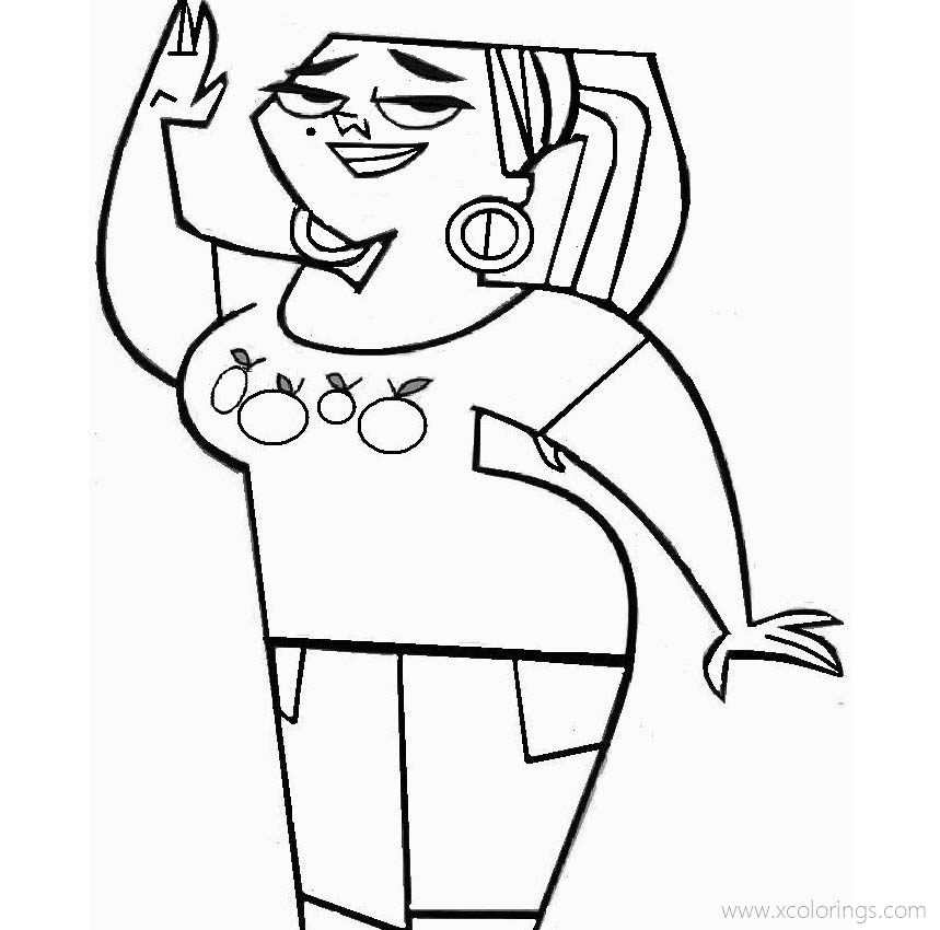 Free Total Drama Coloring Pages Leshawna printable