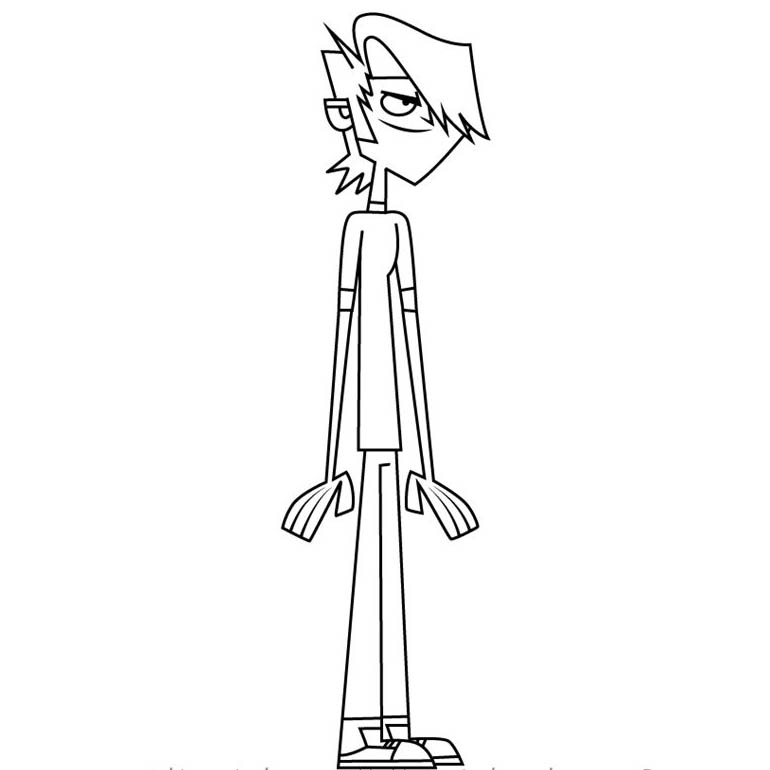 Free Total Drama Coloring Pages Mal printable
