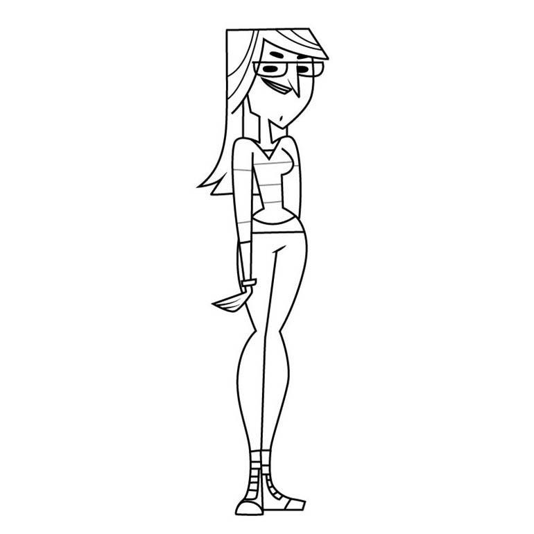 Free Total Drama Coloring Pages Mary printable