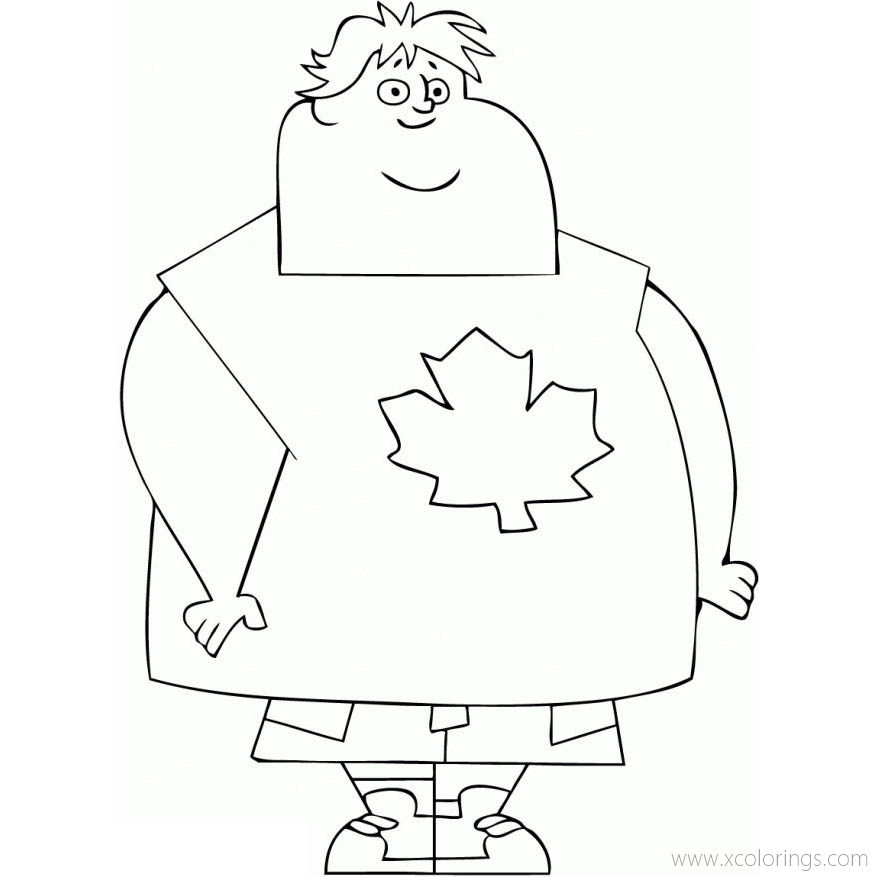 Free Total Drama Coloring Pages Owen printable