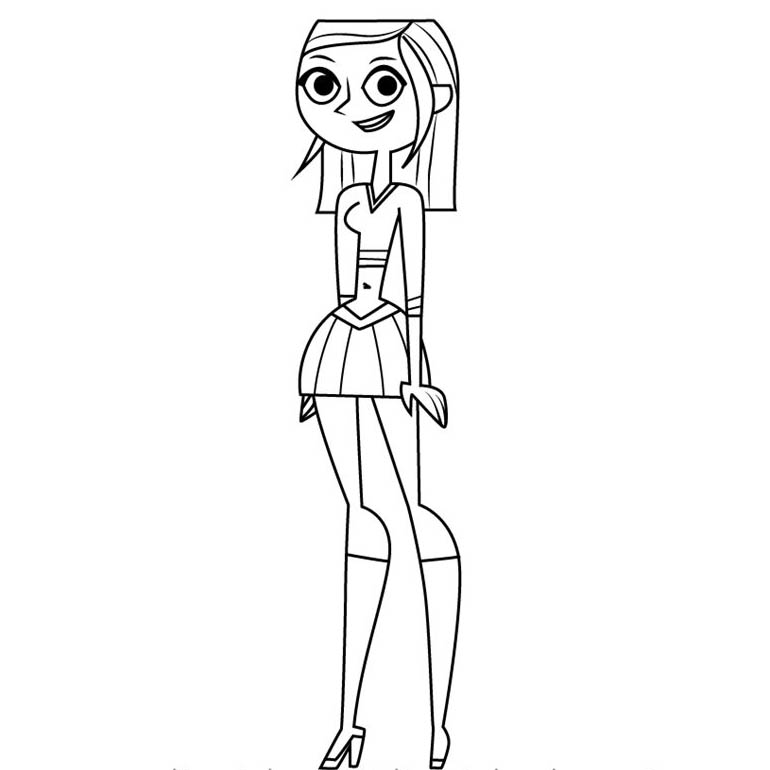 Free Total Drama Coloring Pages Samey printable