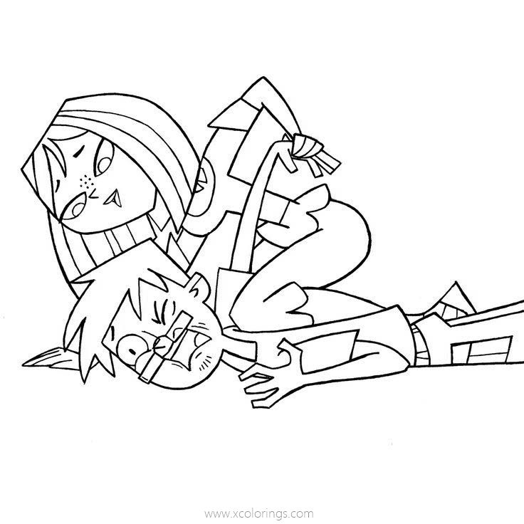 Free Total Drama Coloring Pages TDI-HeartlessSlayer By TDI-Exile printable