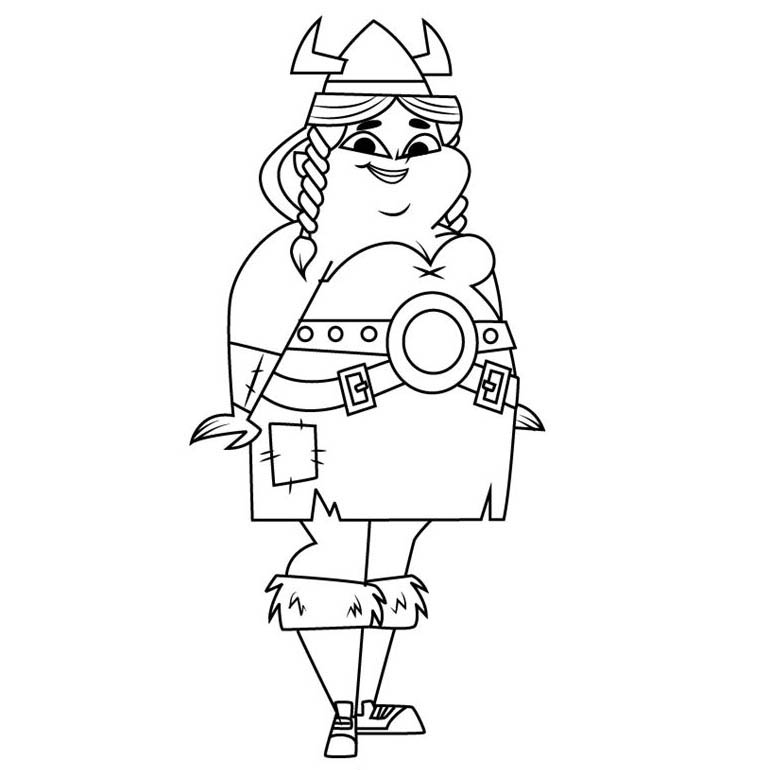 Free Total Drama Coloring Pages Tammy printable