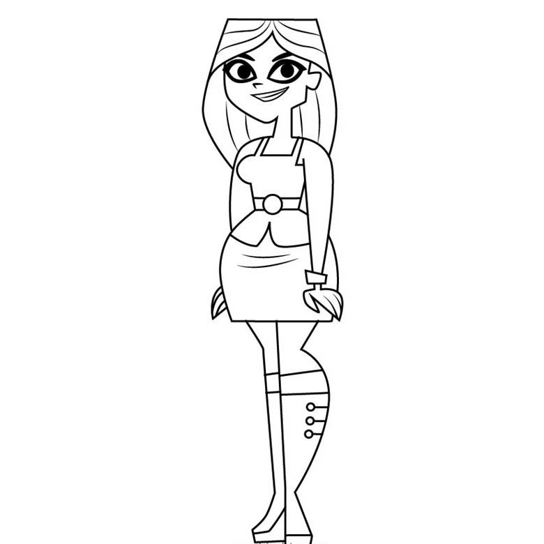 Free Total Drama Coloring Pages Taylor printable