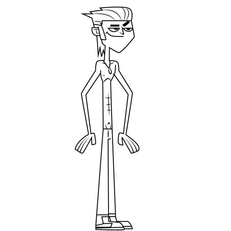 Free Total Drama Coloring Pages Vito printable