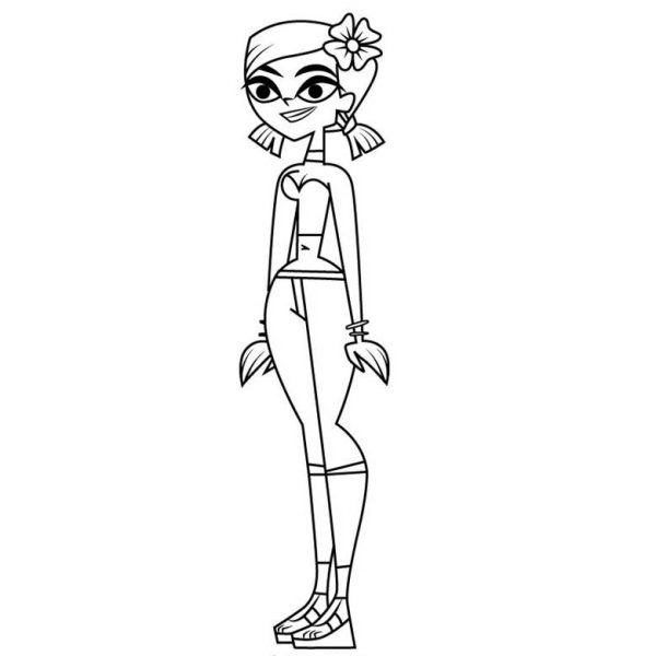 Total Drama Courtney Coloring Pages