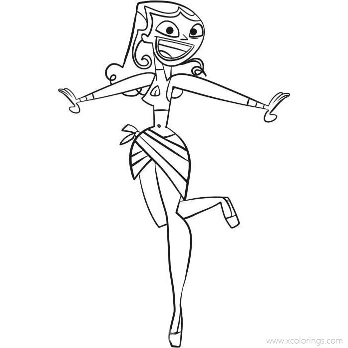 Free Total Drama Izzy Coloring Pages printable