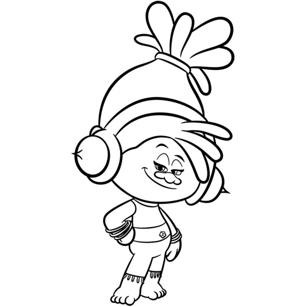 Trolls DJ Suki Coloring Pages Free to Print - XColorings.com