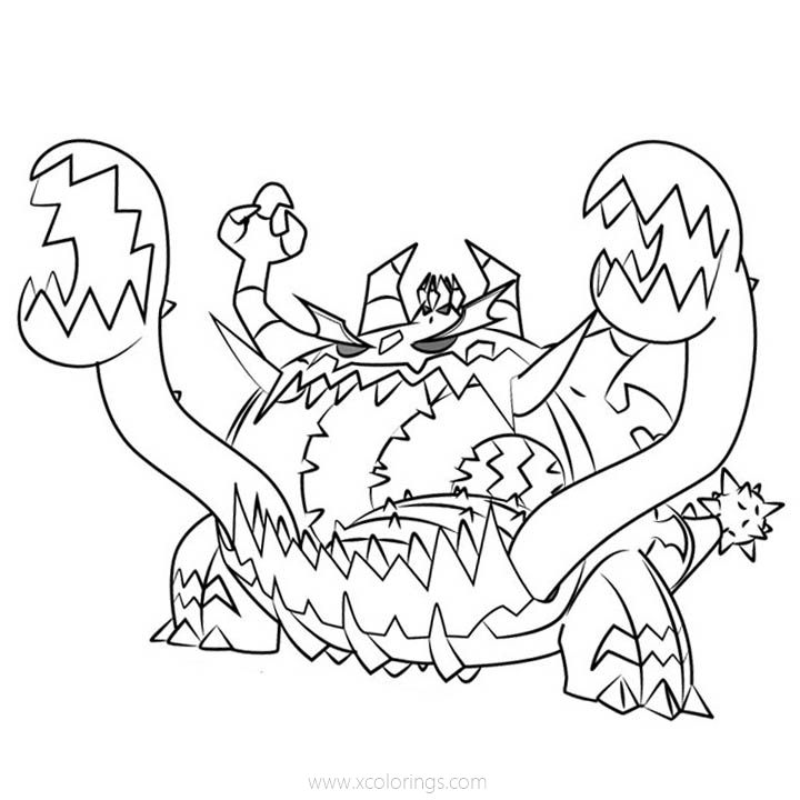 Free UB-05 Glutton Pokemon Coloring Pages printable