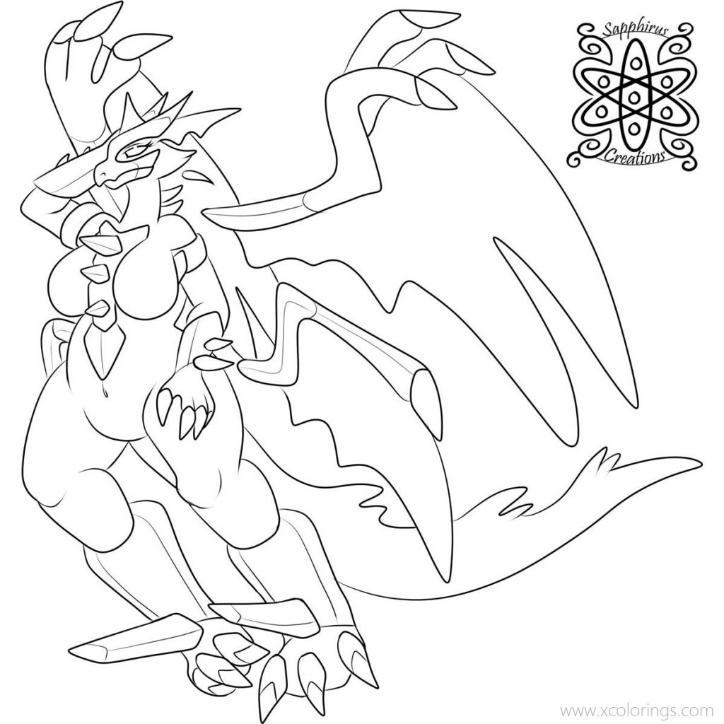 687 Animal Necrozma Coloring Page for Kids